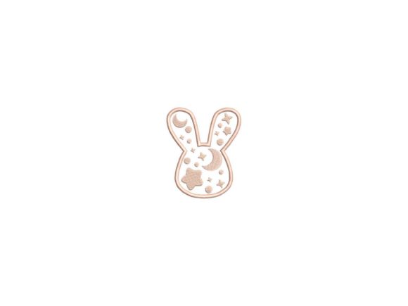 Adorable Galaxy Rabbit Aplique for Craft Fairs
