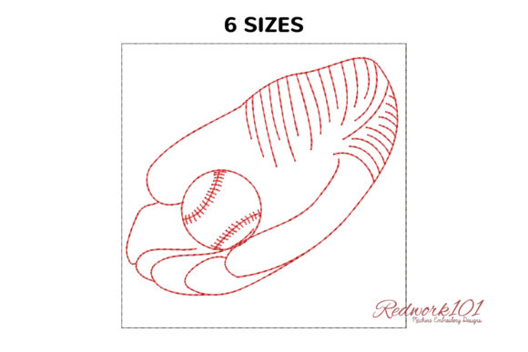 Baseball and Glove Machine: A Premium Embroidery Design