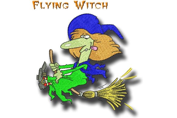 Flying Witch: A Charming Addition to Your Embroidery Projects