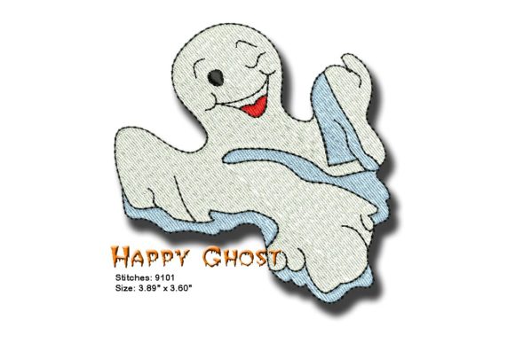 Happy Ghost: A Charming Addition to Your Embroidery Projects
