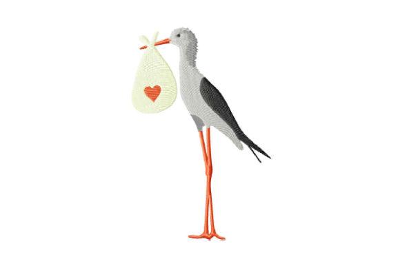 Stork with a Bag: A Charming Addition to Your Seasonal Collection