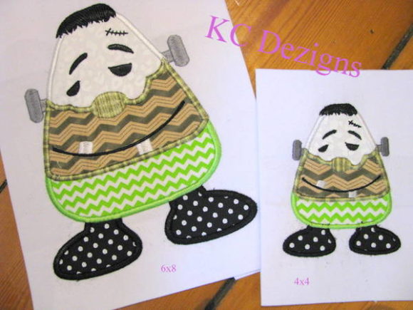 Wacky Halloween Corn 03: A Spooky and Fun Embroidery Design