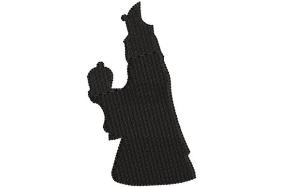 Wise King 3 Silhouette: A Simple Christmas Embroidery